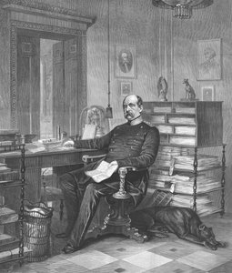 Princ Bismarck ve své studii, 1875 od Unbekannt