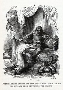 Princ Henry nabízí svůj život, když jeho otec pochybuje o jeho loajalitě po návratu koruny, 1882 od Unbekannt