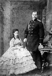 Dánská princezna Dagmar a ruský velkovévoda Alexandr Alexandrovič, 1866. od Unbekannt