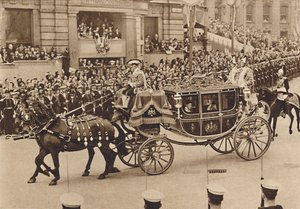 Princezna Elizabeth a její bratranec Lord Lascelles s princeznou Royal, 1937 od Unbekannt