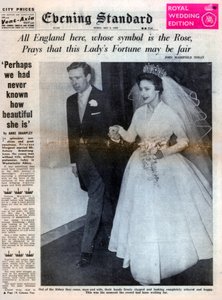 Princezna Margaret se provdala za Antonyho Armstrong-Jonese, 6. května 1960 od Unbekannt