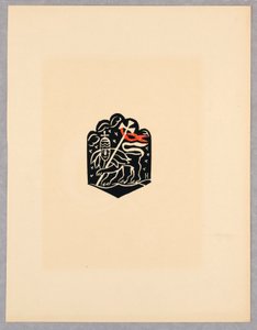 Print, Vignette, Plate X, Ethiopie, cili Christos, Madonna a Svati, jak jsem ie videl v illuminacich starych ethiopskych kodexu Portfolio, 1920 od Unbekannt