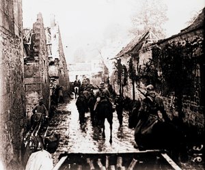 Váleční zajatci, Bucy-le-Long, severní Francie, c1914-c1918 od Unbekannt
