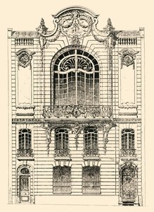 Soukromý dům v Paříži, 1903. od Unbekannt