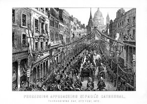 Průvod ke katedrále svatého Pavla, Den díkůvzdání, 27. února 1872, 1899 od Unbekannt