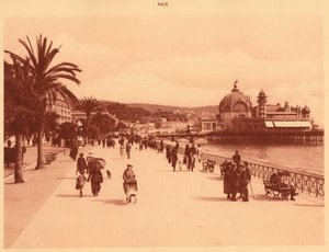Promenade des Anglais a molo, Nice, 1930. od Unbekannt
