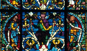 Prorok, barevné sklo, katedrála v Chartres, Francie, 1145-1155 od Unbekannt