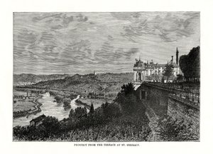 Vyhlídka z terasy v St Germain, Francie, 1879 od Unbekannt