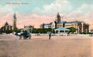 Veřejné budovy, Bombay, Indie, začátek 20. století od Unbekannt