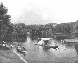 Public Garden and Lake, Boston, USA, c1900. od Unbekannt
