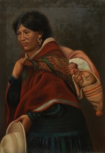 Quechua Mother, cca. 1890-1892. od Unbekannt