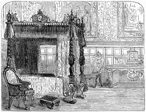 Ložnice královny Anny 1665-1714, 18. století 19. stol. od Unbekannt