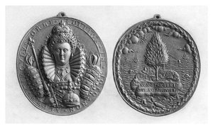 Medaile královny Alžběty I., 16. století, 1896 od Unbekannt