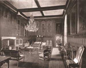 Pokoj královny Alžběty v Penshurst Place, Kent, 1894. od Unbekannt