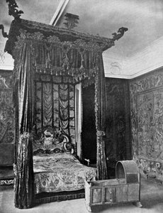 Postel královny Alžběty, Haddon Hall, Derbyshire, 1924-1926 od Unbekannt