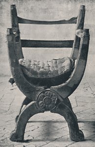 Křeslo Queen Marys ve Winchesterské katedrále. nl 1554, 1928 od Unbekannt