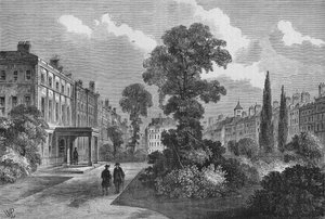 Queen Square, Bloomsbury, Londýn, 1810 1878 od Unbekannt