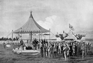 Královna Viktorie vypálila první výstřel ve Wimbledonu, červenec 1860, c1920 od Unbekannt