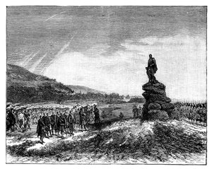 Královna Viktorie odhaluje sochu prince Alberta v Balmoral, Skotsko, 1860 od Unbekannt