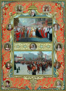Korunovace královny Viktorie, 1837 a Zlaté jubileum, 1887 od Unbekannt