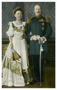 Královna Wilhelmina a princ Henry Nizozemský, c1900-c1910s od Unbekannt