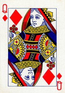 Queen of Diamonds z balíčku hracích karet Goodall & Son Ltd., c1940 od Unbekannt