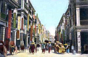 Queens Road Central, Hong Kong, Čína, 1900 od Unbekannt