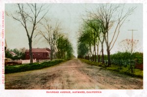 Railroad Avenue, Hayward, Kalifornie, 1905 od Unbekannt