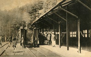 Nádraží, c1918-c1939. od Unbekannt
