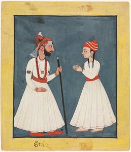 Raja Shamsher Sen s mládím, 1760-70. od Unbekannt