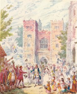 Randulph Crews sňatek s Hildou v Lambeth Church, 1842, 1903. od Unbekannt