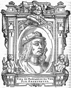 Raphael. Od: Giorgio Vasari, Životy nejznamenitějších italských malířů, sochařů a architektů, 1568 od Unbekannt