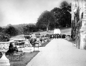 Zadní zahrada, Flete, c1882 od Unbekannt