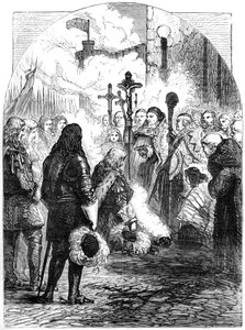 Přijetí Jakuba II v Dublinu, c1689, 19. století od Unbekannt