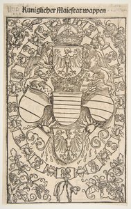 Recto: Erb Maxmiliána I. jako krále Římanů, verso: Erb Floriana ..., 1502. od Unbekannt