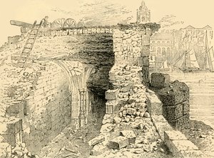 Pozůstatky kaple svatého Tomáše, Old London Bridge, c1872. od Unbekannt
