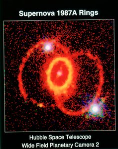 Pozůstatek supernovy 1987A od Unbekannt