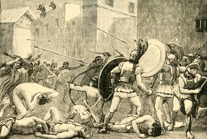Odražení Pyrrha ze Sparty, 1890. od Unbekannt