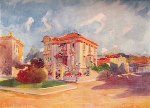 Bydliště H.E. Dr. Pedro de Toledo, bývalý ministr zemědělství, Avenida Beira Mar, 1914 od Unbekannt