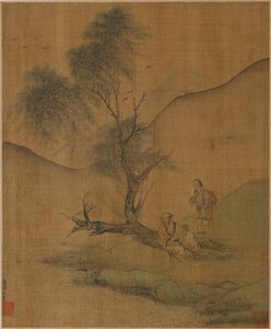 Odpočinek pod vrbami, možná dynastie Ming, 1368-1644. od Unbekannt