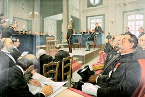 Obnovení procesu s Albertem Dreyfusem, Rennes, Francie, 1899 od Unbekannt
