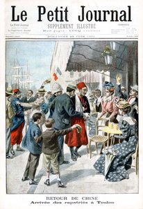 Návrat z Číny, příjezd repatrianta, Toulon, 1901 od Unbekannt
