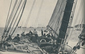 Největší britské závodní jachty soutěží během Cowes Week, 1937 od Unbekannt