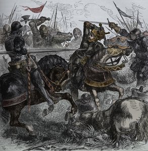 Richard III v Bosworthu, 22. srpna 1485, c1880 od Unbekannt