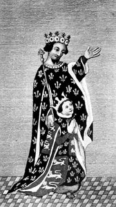 Richard II a jeho otec, Černý princ, 14. století, 1910 od Unbekannt