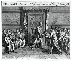 Richard II. Anglie se vzdává své koruny, 1399 od Unbekannt