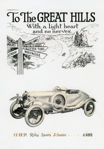 Riley MPH 2-sedadlové Sports, c1920 od Unbekannt