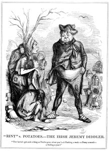 Rint v Potatoes - Irský Jeremy Diddler, 1845 od Unbekannt