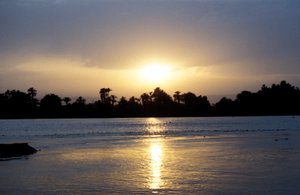 Řeka Nil při západu slunce, Egypt od Unbekannt