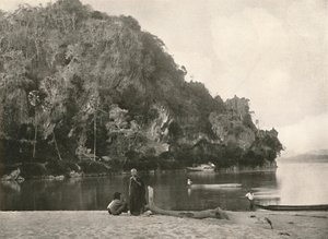 River Scene - The Second Defile, poblíž Bhamo, 1900. od Unbekannt